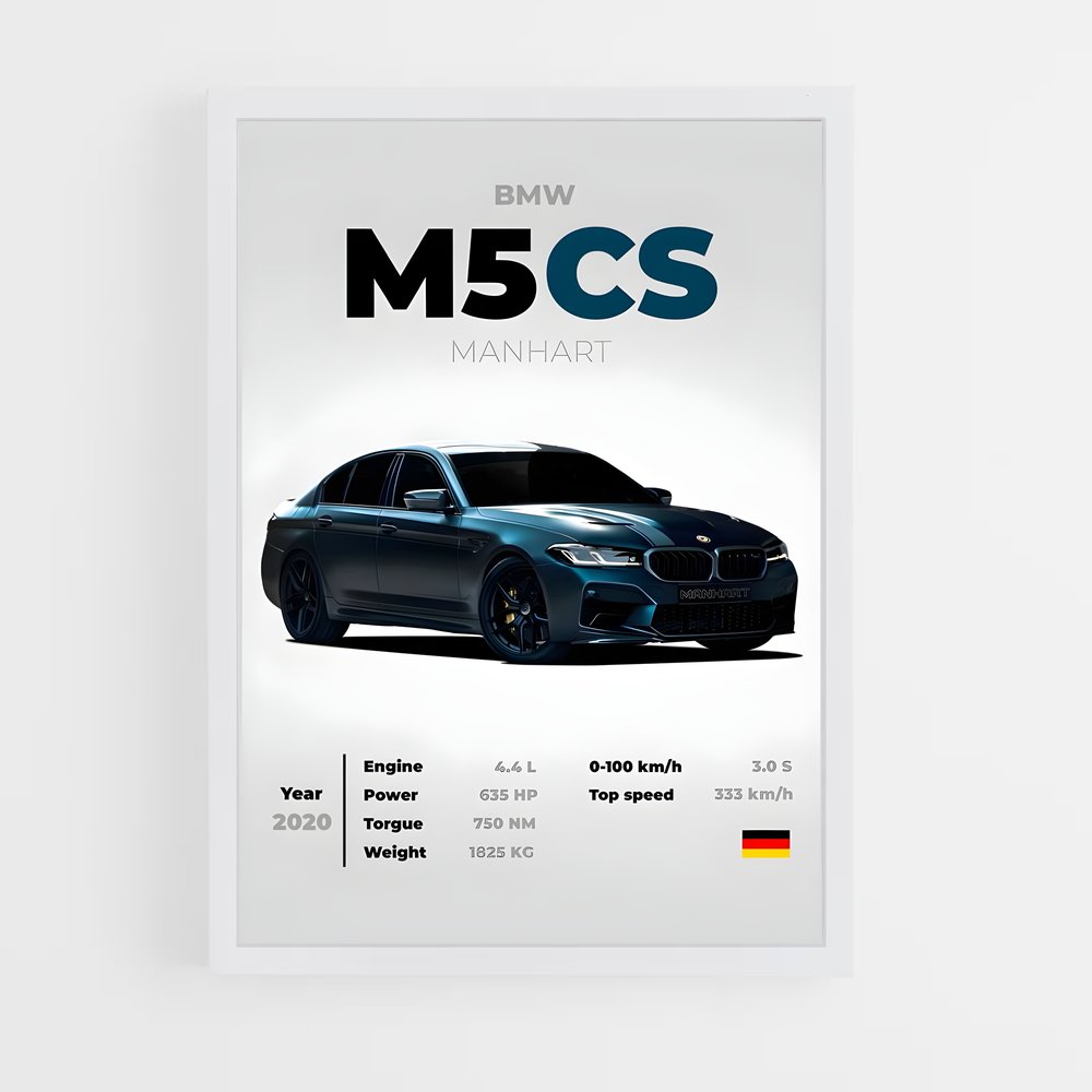 Poster M5 Evolution – affiche BMW (vue 3)